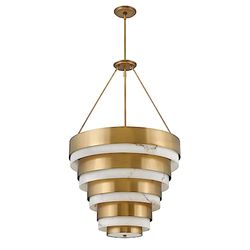 ELSTEAD Hinkley Echelon Lampadario cilindrico Heritage Ottone