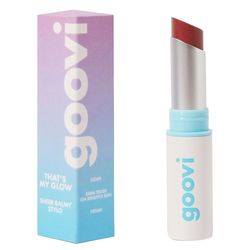 GOOVI That's My Glow Tinted Lip Balm - Tinted, Nourishing Lip Balm with Seaweed Extract - Nourishing and Shiny - 2.5 g