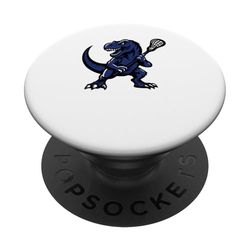 Tyrannosaurus Lax T-Rex Dinosaur Lacrosse PopSockets PopGrip Adhesivo