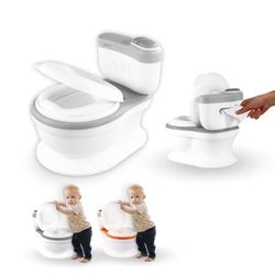 Mobiclinic® kids, Orinal bebé, Toikid, Edad 1-3 años, Con tapa, Sonido de descarga, Compartimento para papel higiénico, Funciona pilas, Cubeta extraíble, Asiento impermeable