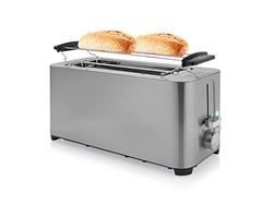 Princess 142402 Tostadora de acero con 2 ranuras largas - 7 niveles - 1400 W