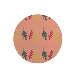 Questo Casa, Round Digital Printed Mouse Pad, Non-Slip Base, for Office and Home, Diameter:22cm
