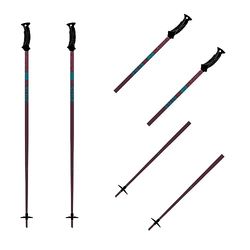 K2 Skis Style Composite bâton de Ski Femme, Burgundy, 115 cm