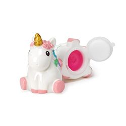 Legami - Lucidalabbra, Gusto Vaniglia, per Bambina, Gloss Rosa Trasparente, 4,5x5,5 cm, Tema Unicorn