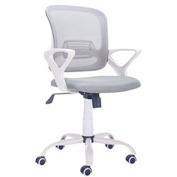 Miroytengo Silla De Oficina Giratoria Perta Color Gris y Blanco
