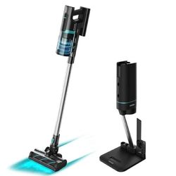 Cecotec Aspirateur Balai sans Fil Conga Rockstar 10000 Nebula Station. 450W, Technologie ForceSonic 30 kPa, 3 en 1, Système Cyclonique parallèle, Brosse Jalisco, Tube Rigide Extensible, Automatique