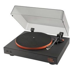JBL Spinner BT, Hoogwaardige Bluetooth AptX-HD Platenspeler voor Speakers en Koptelefoons, in Zwart/Oranje