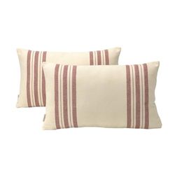 Alexandra House Living Kussensloop, bordeaux, 30 x 50 cm, 2 stuks