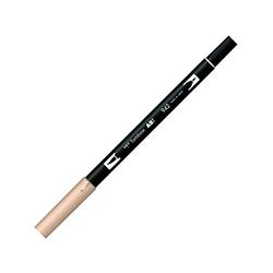 Tombow - ABT Dual Brush - Rotulador Doble Punta Pincel Acuarelable - Para Lettering, Dibujo, Pintura, Manga - Uso Doméstico y Profesional - Color cappuccino