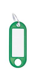 WEDO 262811804 Sleutelhangers om te beschrijven, groen, 100 stuks, met ring