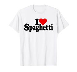 I LOVE HEART SPAGHETTI Fideos para pasta Camiseta