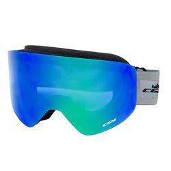 CGM Masque de ski 781A MAG Noir|IRIDIUM PLUS Vert S2 (18%-43%)