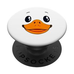 Cute Goose Duck Face Halloween Matching Group Party Kids Boy PopSockets PopGrip Adhesivo