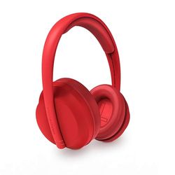 Energy Sistem Casque Bluetooth® Hoshi Eco (Plastique 100% recyclé GRS, Bluetooth 5.3, 23h de Batterie, Bandeau réglable, Deep Bass, Assistant Vocal) Rouge