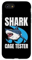 Carcasa para iPhone SE (2020) / 7 / 8 Shark Cage Tester Muleta Silla de Ruedas Amputación