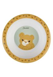 Sterntaler Bol pour enfant motif girafe et lion - Robuste et de qualité alimentaire - Avec base antidérapante pour un repas sûr - Pour bébés et tout-petits - Cadeau - Vert pâle