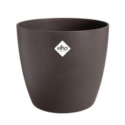 Elho The Coffee Collection Round 14cm - Pot de Fleurs d'Intérieur - Fabriqué à Partir de Marc de Café Recyclé - Ø 13.6 x H 12.5 cm - Marron/Espresso Brun
