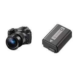 Sony RX10 IV Fotocamera Digitale Compatta, Sensore da 1.0'', Ottica 24-600 mm F2.8-4.0 Zeiss, Elevate Prestazioni di AF & NP-FW50 Batteria Ricaricabile per Fotocamere con Obiettivo Intercambiabile