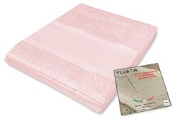 tex family Towel Set Sponge Tosca © Embroidered Aida Cross Stitch 1+1 Face and Guest - Pink