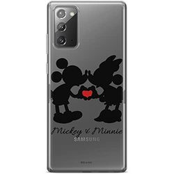 ERT GROUP etui na telefon Samsung GALAXY NOTE 20, case oryginalny i oficjalnie licencjonowany przez Disney, wzór Mickey i Minnie 003, optymalnie dopasowane, plecki z TPU częściowo przeźroczyste