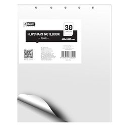 D.RECT Blocco Per Lavagna Di Carta Bianca 650x1000 mm - Blocco Flipchart 80 g/m², 30 Fogli, 5 Fori, Superficie Liscia - Ideale per Ufficio, Presentazioni e Casa