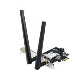 ASUS PCE-BE6500 - Carte Réseau Wi-FI 7, Tri-Bande, 6500 Mbit/s, Bluetooth 5.4, WPA3 Network Security, OFDMA et MU-MIMO, Multi-Link Operation