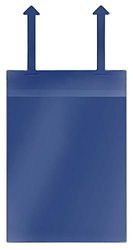 VELOFLEX 3704000 roosterbox-tassen DIN A4 staand formaat, met lussen en overvalklep, PVC, blauw, 20 stuks