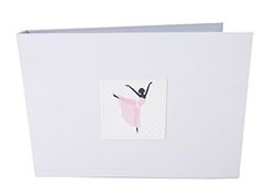 WHITE COTTON CARDS Tiny Album Photo Valeur Ballerine, Ballet, Blanc