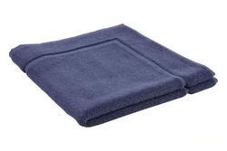 Tapis de Bain Bleu Marine, 60 x 60 cm, Texture Douce et antidérapante, idéal pour Une Utilisation à la Maison, Facile à Nettoyer et à Entretenir.