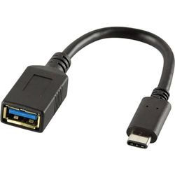 LOGILINK 4052792034905 Cable Adaptador 3.1 Macho A Tipo A Hembra L, Multicolor, USB C