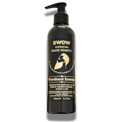 Beard Wash Shampoo & Conditioner for Sensitive Skin Natural Vegan Beard Cleanser with Argan & Jojoba Oil Soothes Itchy Dry Skin Refreshing Woodland Scent SLS Free Anti Flake Daily Beard Care 250ml