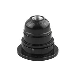 Zarivy E27 4A lamphållare, svart gänga, idealisk för belysning i hem, kontor och butiker. Kompatibel med glödlampor med olika krafter.