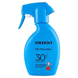 Bilboa Ohi Vita-mina Trigger SPF 30, z multiwitaminą, lepsze życie miny dzisiaj niż marszczenie jutro, wodoodporny, testowany dermatologicznie - 200 ml