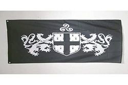 AZ FLAG Bandiera Blasone della Bretagna 150x90cm - Bandiera Bretagne 90 x 150 cm