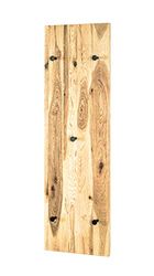 Haku Mobel Wardrobe Oak Oiled, Black, Solid Wood, Metal - Size: W 30 cm X H 100 cm X D 6 cm, Style: Modern