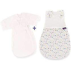 Träumeland S0103252 - Saco de dormir para bebé (tamaño 50/56, con ventilación doble regulable y saco de dormir interior), diseño de flores, multicolor