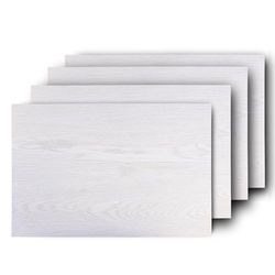 Westmark 4 placemats, 45 x 30 cm, kunststof, houtlook, Saleen-editie: Nature, esdoorn wit, 01059610150