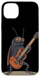 Awesome Electric Guitar Cockroach Costume for Rock Lovers Case for iPhone 14 Plus