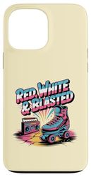 Red White and Blasted 90s USA Shirt July 4th Fireworks Tee Case for iPhone 13 Pro Max