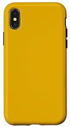 iPhone X/XS Plain Mustard Yellow / Solid Color Mustard Yellow Phone Case