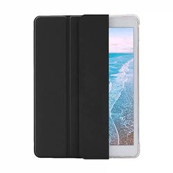 HUEZOE Case for iPad 10.2 Inch, iPad 9/8/7 Generation (Model 2021/2020/2019 Model), Folding Stand Protective Case with Pencil Holder, Wake Up/Sleep Car Cover, Black