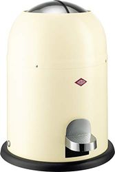 WESCO 180212-23 Singlemaster Poubelle 9 L Stainless Steel/Steel/Plastic Amande-Marron 9 x 12 x 16 cm