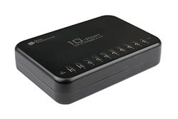 Good Connections Station de Charge Rapide USB 120 W - 10 Ports - 10 Ports USB-A - Charge de 10 tablettes/Smartphones de 12 W chacun (5 V 2,4 A) simultanément - Noir