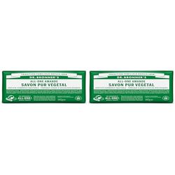 Pain de savon amande Dr Bronner's 140 g (Lot de 2)