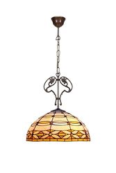 Sobremesa mayor base de foma Tiffany diámetro 40cm Serie Belle Amber