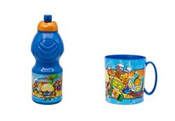 ALMACENESADAN, 4936, Super Zing, bestaande uit magnetron 350 ml en waterfles 400 ml, herbruikbaar, BPA-vrij