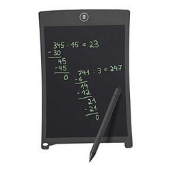 Wedo 66908501 LCD-schrijf- en schilderbord, met pen, magneetstrips, elektronische uitwising, 14,3 x 0,4 x 21,9 cm, zwart