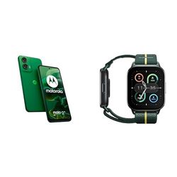Moto G35 Green 4+128GB and Moto watch fit, PANTONE Trekking Green