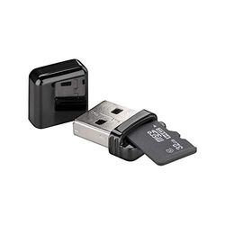 Goobay 38656 Kaartlezer Micro SD-kaartadapter Hi-Speed USB A 2.0 - Micro SD-kaartlezer - Kaartlezer ondersteunt plug & play en hot-swapping - Adapter Micro SD naar USB voor PC & Notebook