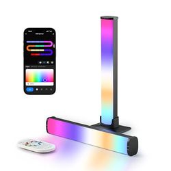 LuminexDesigns Barra LED RGB per TV e Gaming 25cm – Sincronizzazione Musicale e Controllo App per Illuminazione Ambientale e Decorazione